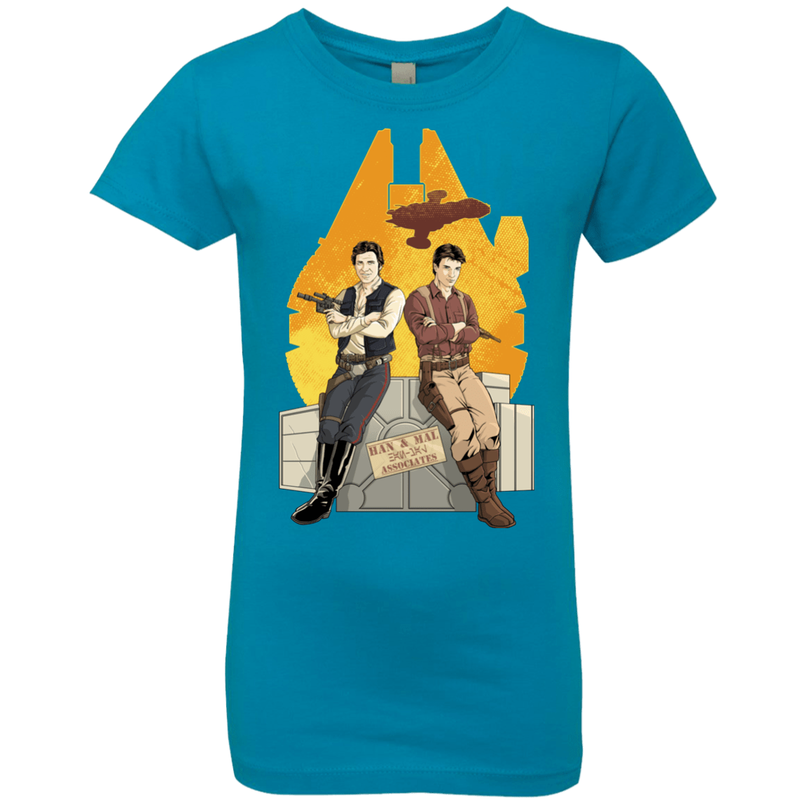 T-Shirts Turquoise / YXS Partners In Crime Girls Premium T-Shirt