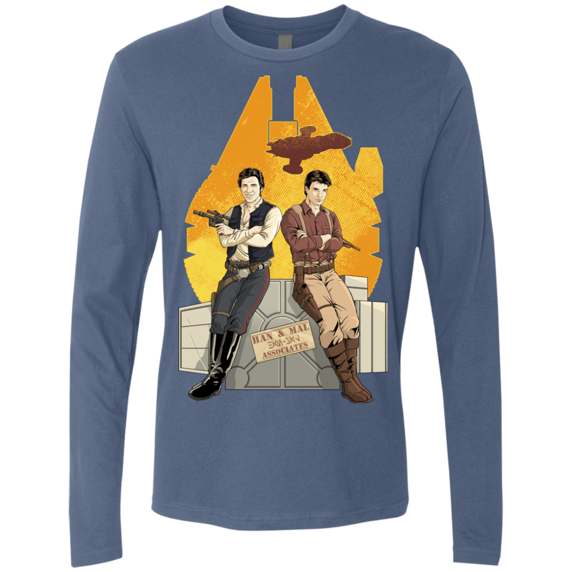 T-Shirts Indigo / Small Partners In Crime Men's Premium Long Sleeve