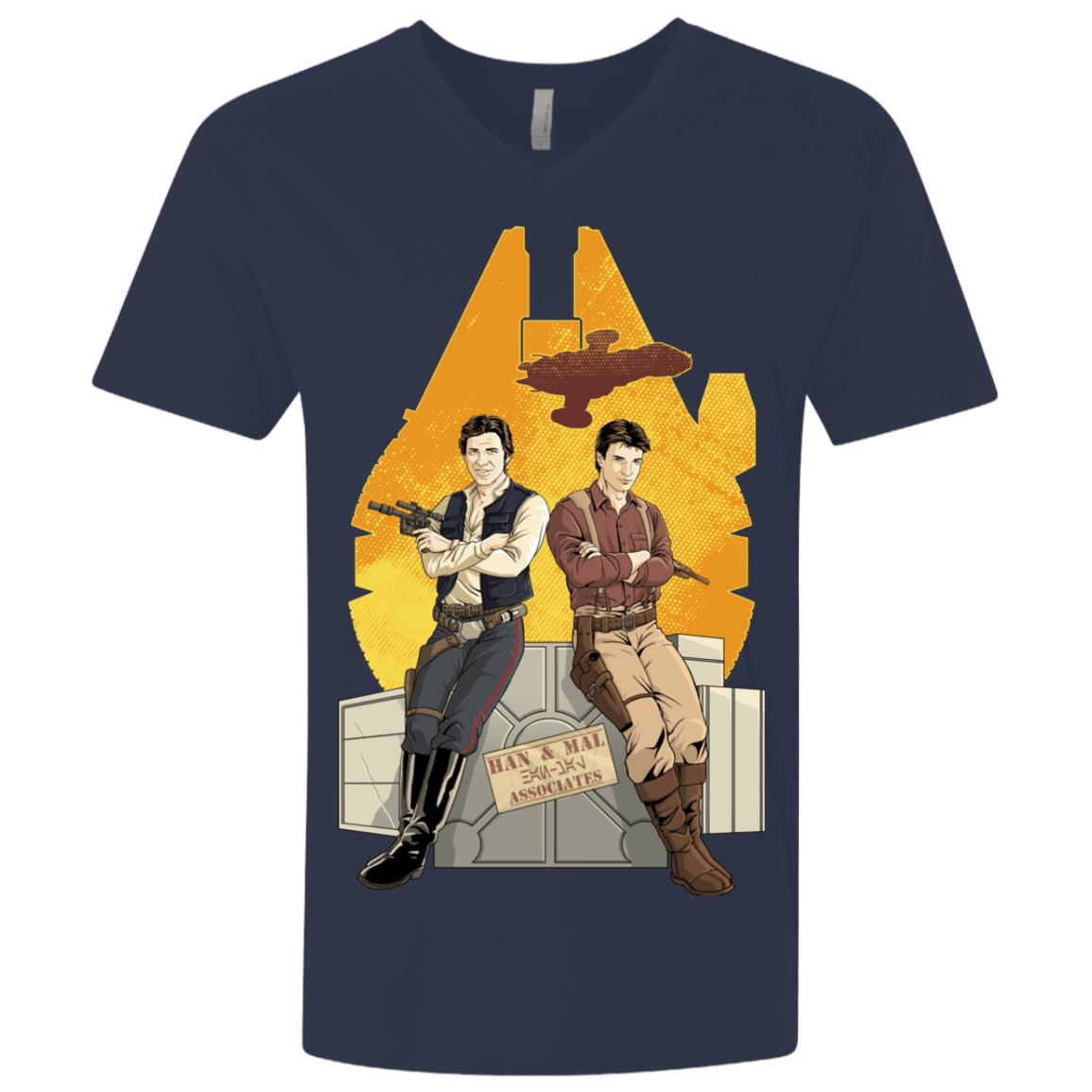 T-Shirts Midnight Navy / X-Small Partners In Crime Men's Premium V-Neck