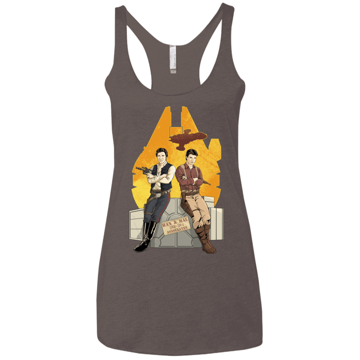 T-Shirts Macchiato / X-Small Partners In Crime Women's Triblend Racerback Tank