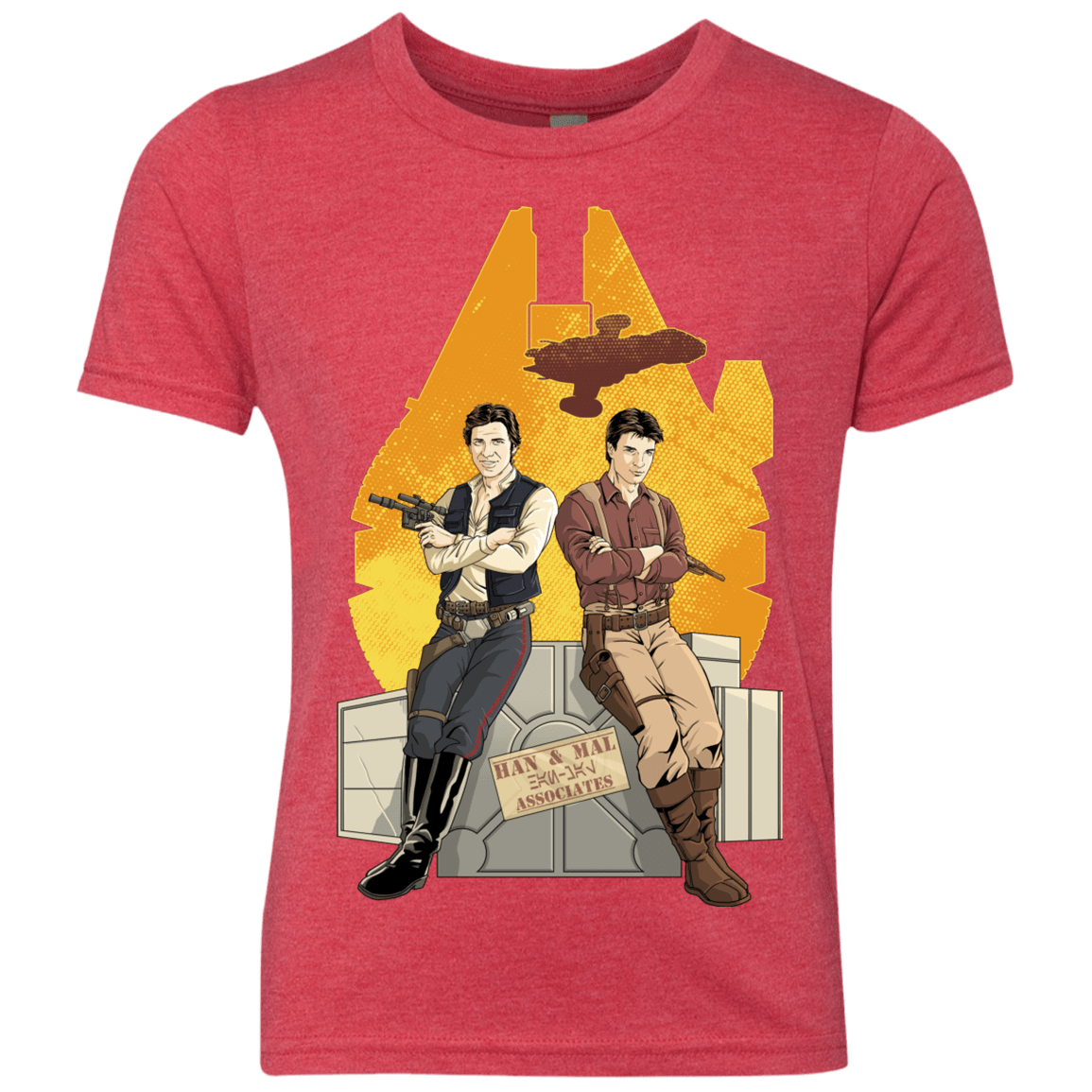 T-Shirts Vintage Red / YXS Partners In Crime Youth Triblend T-Shirt