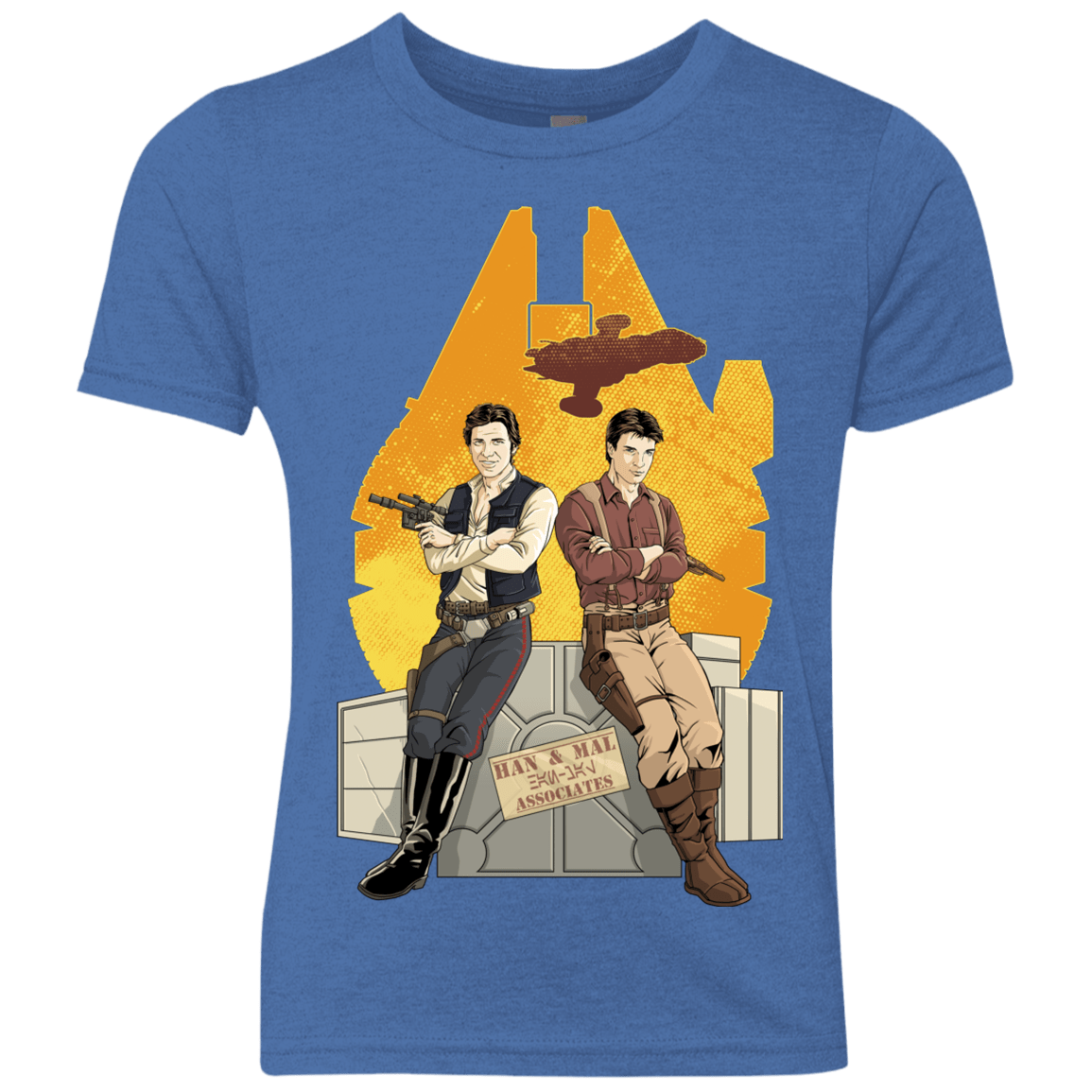 T-Shirts Vintage Royal / YXS Partners In Crime Youth Triblend T-Shirt