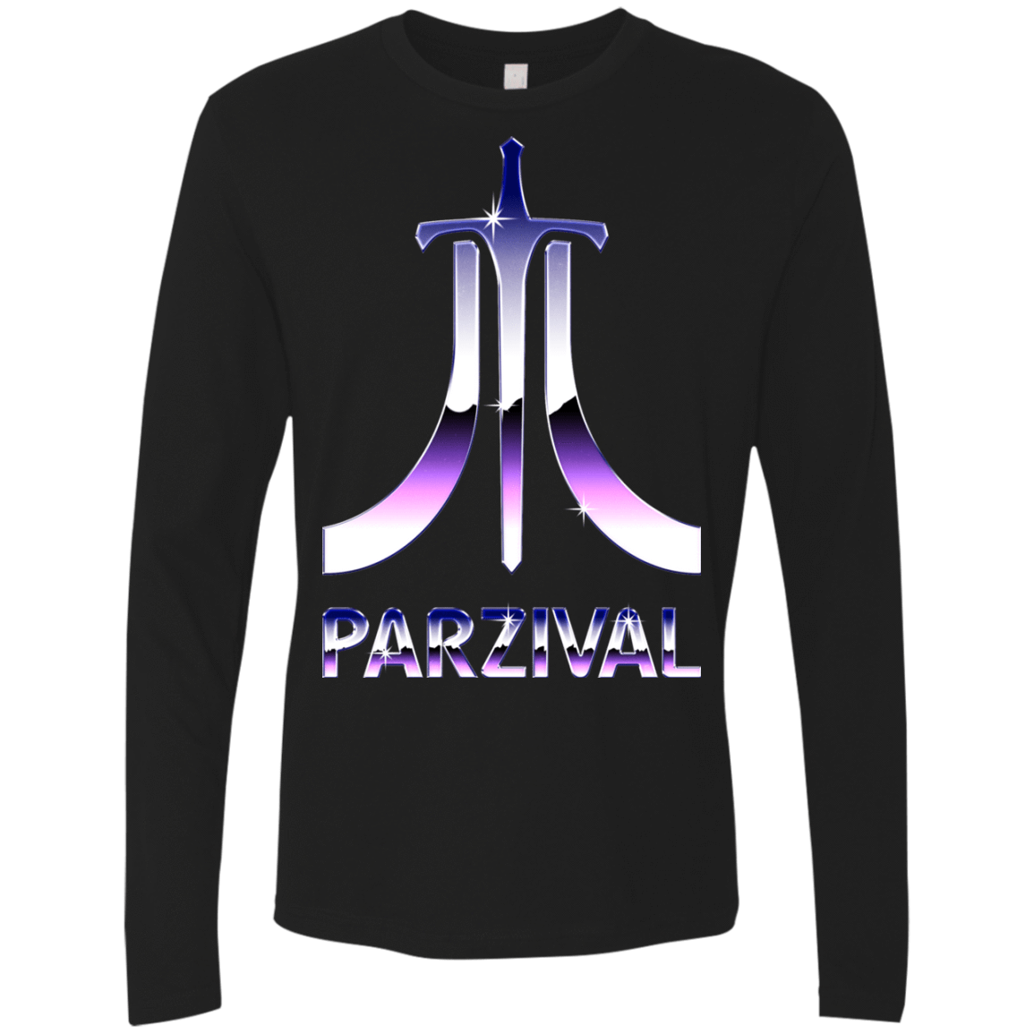 T-Shirts Black / S Parzival Retro Men's Premium Long Sleeve
