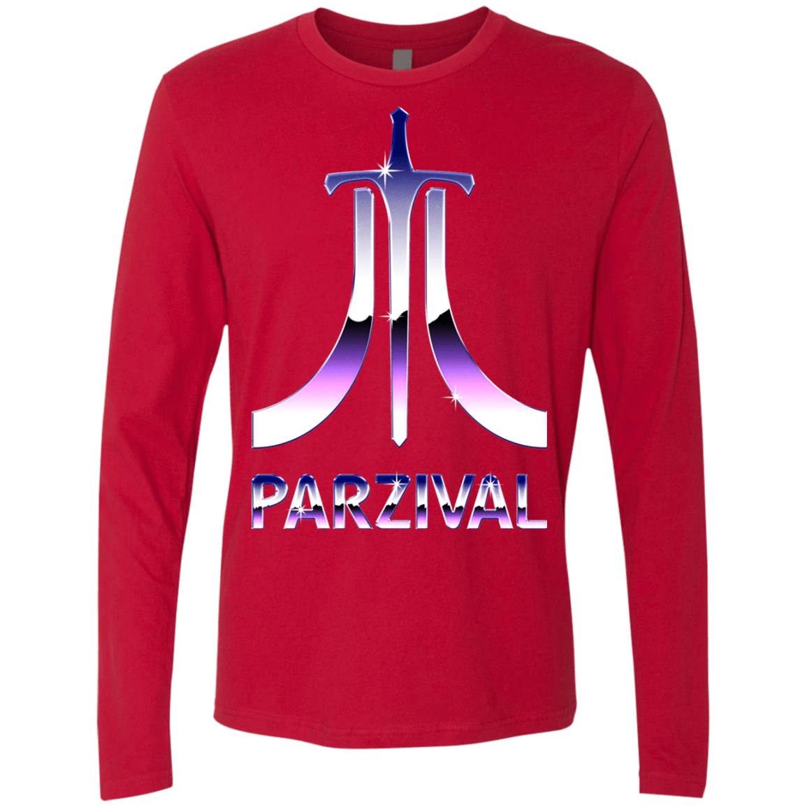 T-Shirts Red / S Parzival Retro Men's Premium Long Sleeve