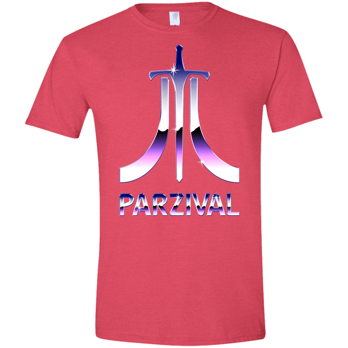 T-Shirts Heather Red / S Parzival Retro Men's Semi-Fitted Softstyle