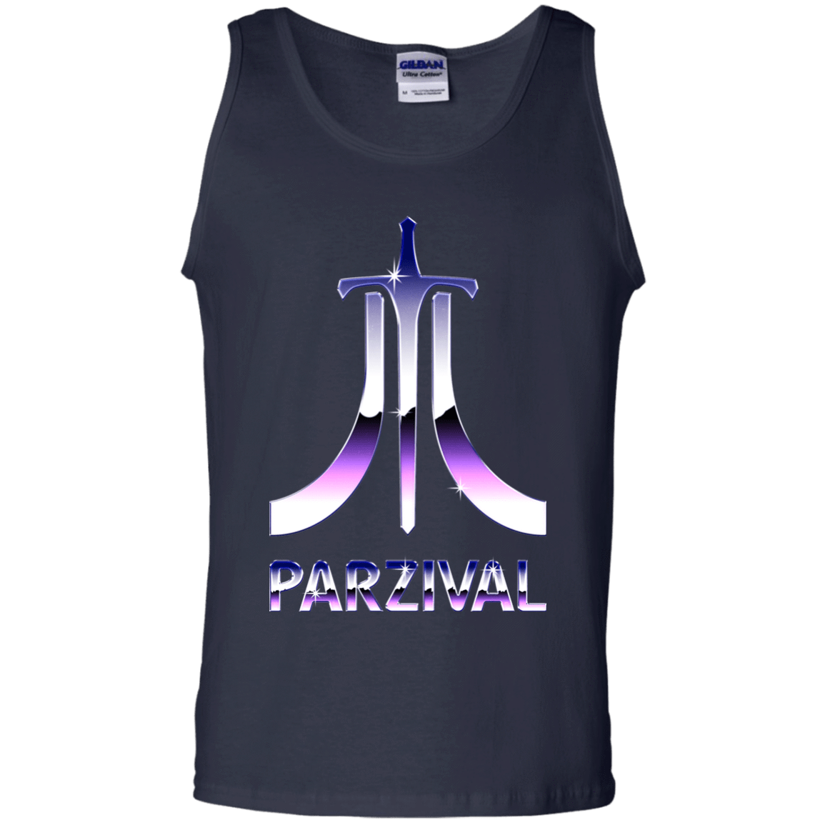 T-Shirts Navy / S Parzival Retro Men's Tank Top