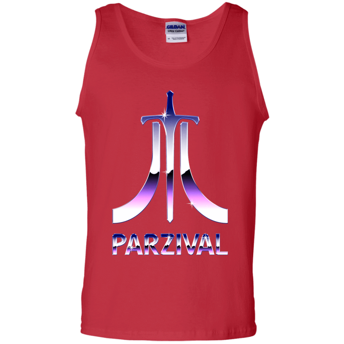 T-Shirts Red / S Parzival Retro Men's Tank Top