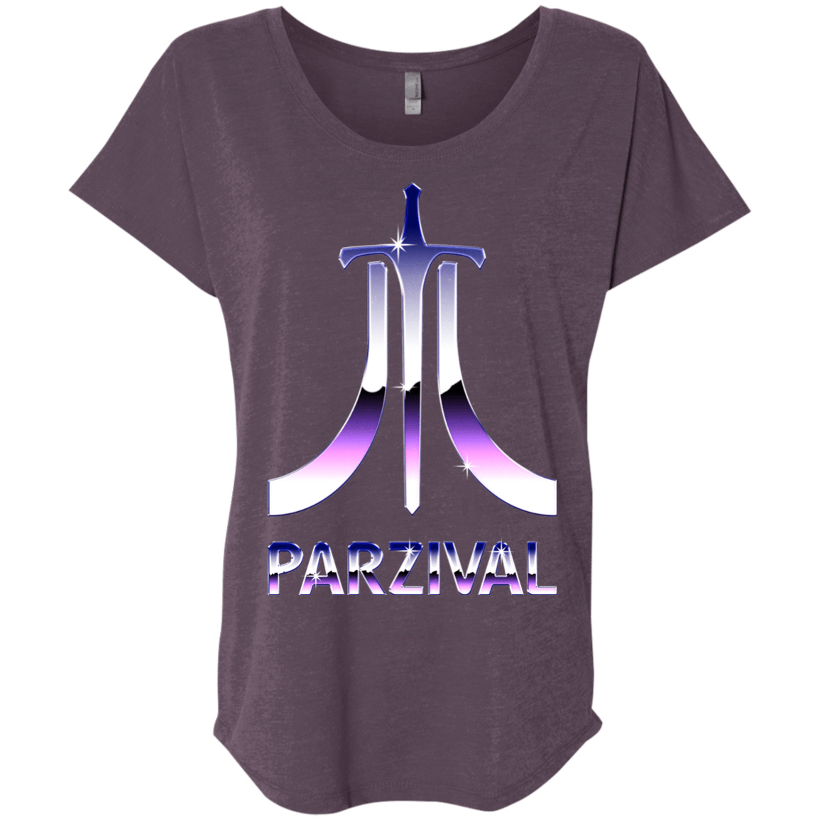 T-Shirts Vintage Purple / X-Small Parzival Retro Triblend Dolman Sleeve