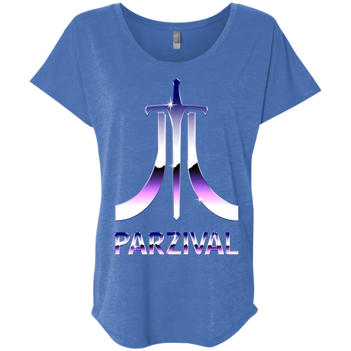 T-Shirts Vintage Royal / X-Small Parzival Retro Triblend Dolman Sleeve