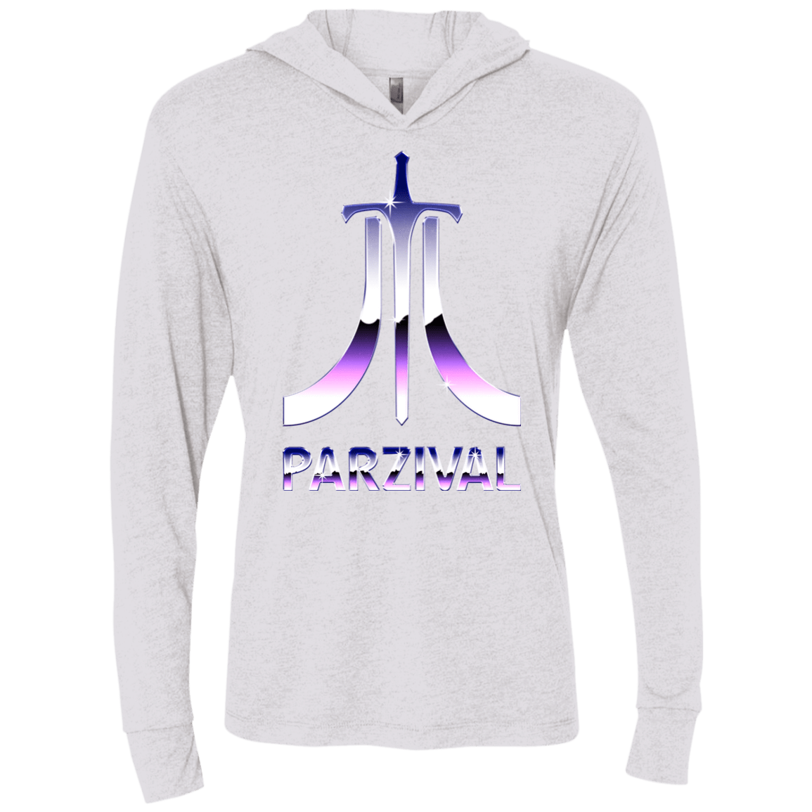 T-Shirts Heather White / X-Small Parzival Retro Triblend Long Sleeve Hoodie Tee
