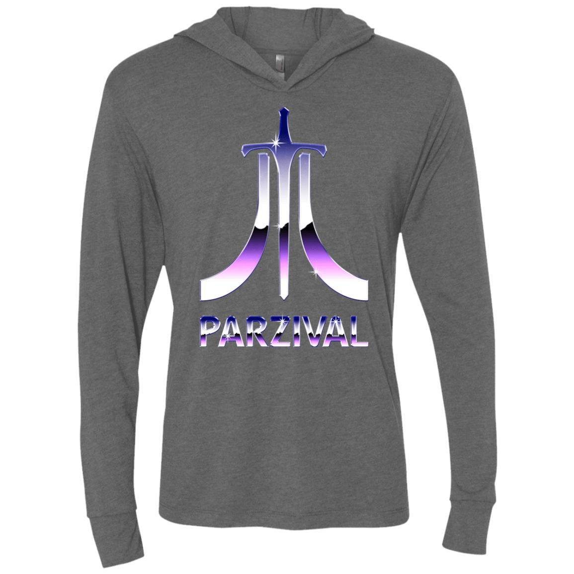 T-Shirts Premium Heather / X-Small Parzival Retro Triblend Long Sleeve Hoodie Tee