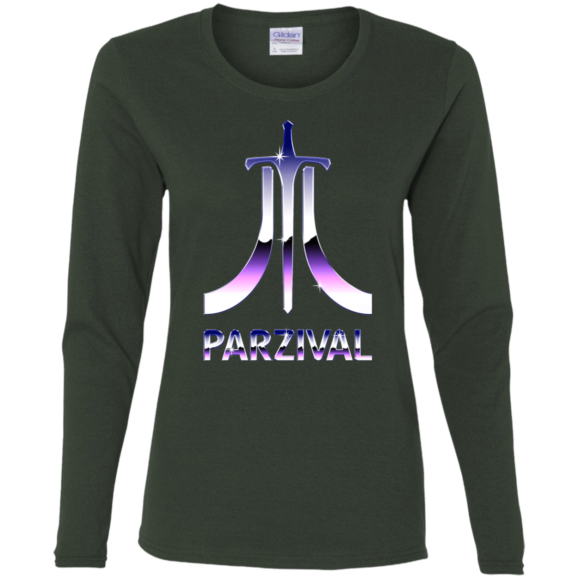 T-Shirts Forest / S Parzival Retro Women's Long Sleeve T-Shirt