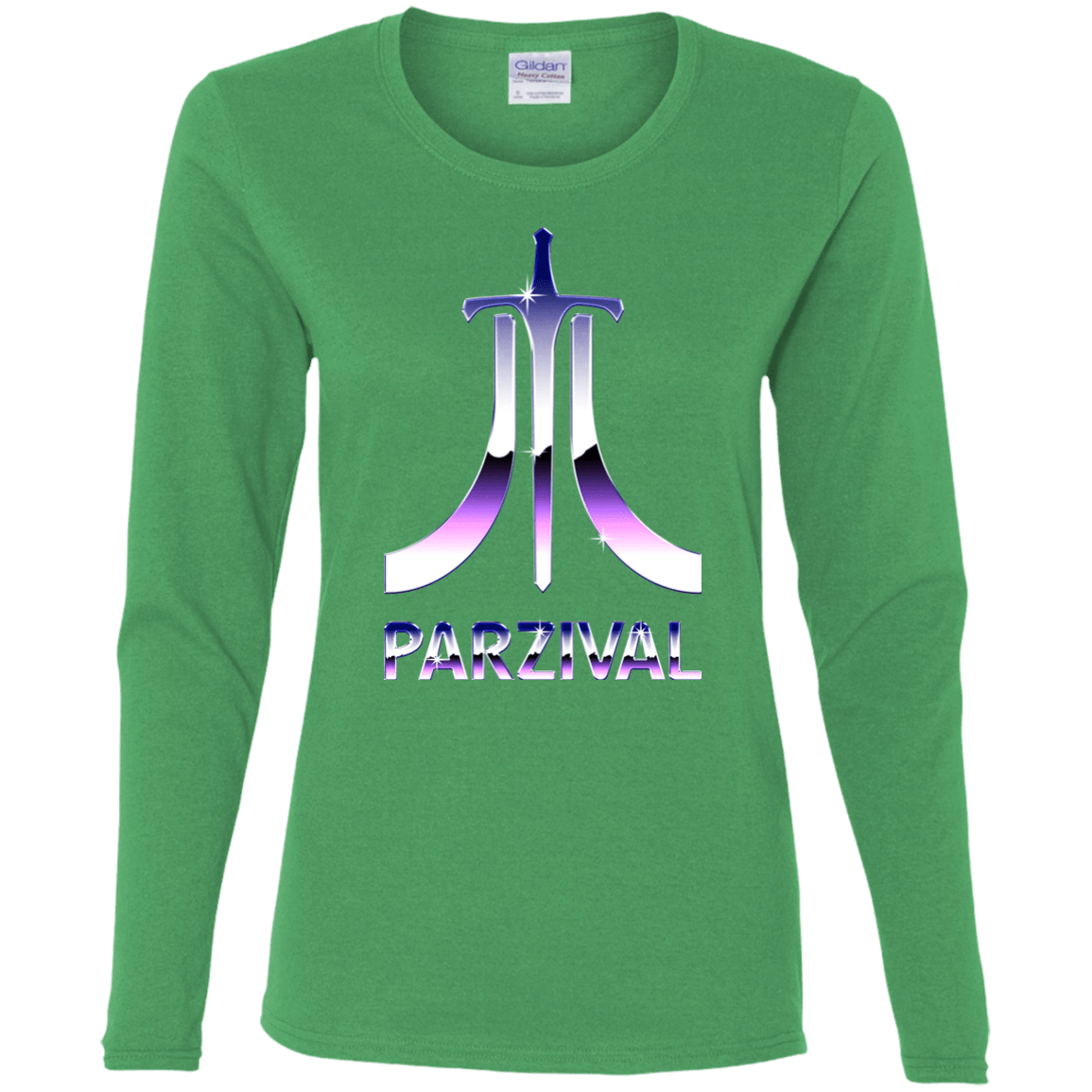 T-Shirts Irish Green / S Parzival Retro Women's Long Sleeve T-Shirt