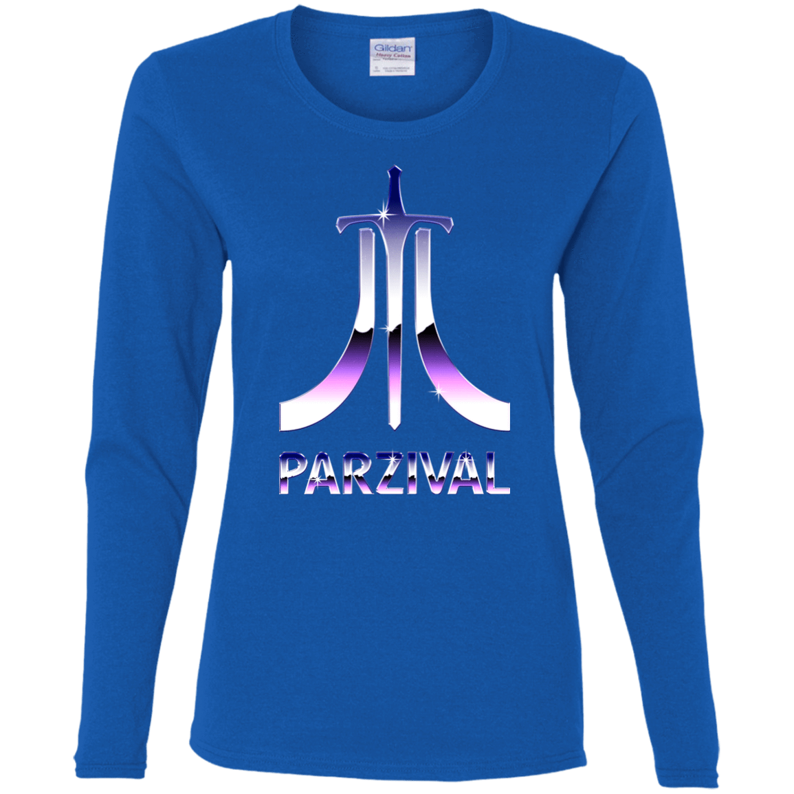 T-Shirts Royal / S Parzival Retro Women's Long Sleeve T-Shirt