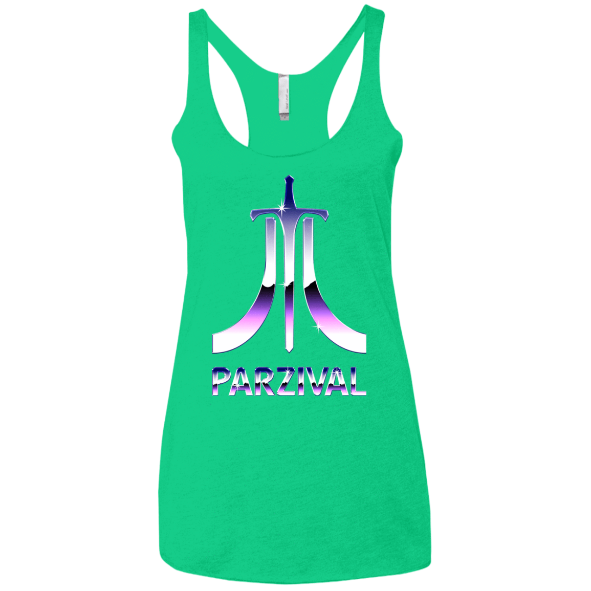 T-Shirts Envy / X-Small Parzival Retro Women's Triblend Racerback Tank