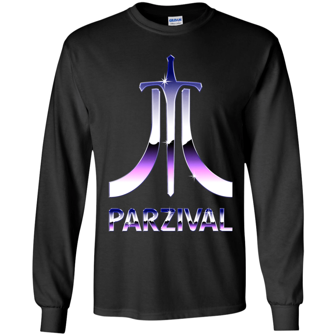 T-Shirts Black / YS Parzival Retro Youth Long Sleeve T-Shirt