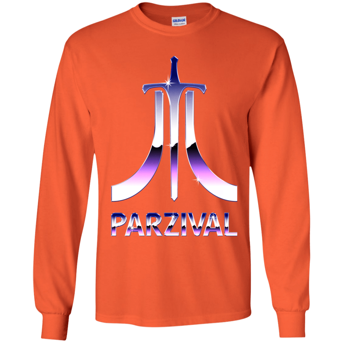 T-Shirts Orange / YS Parzival Retro Youth Long Sleeve T-Shirt
