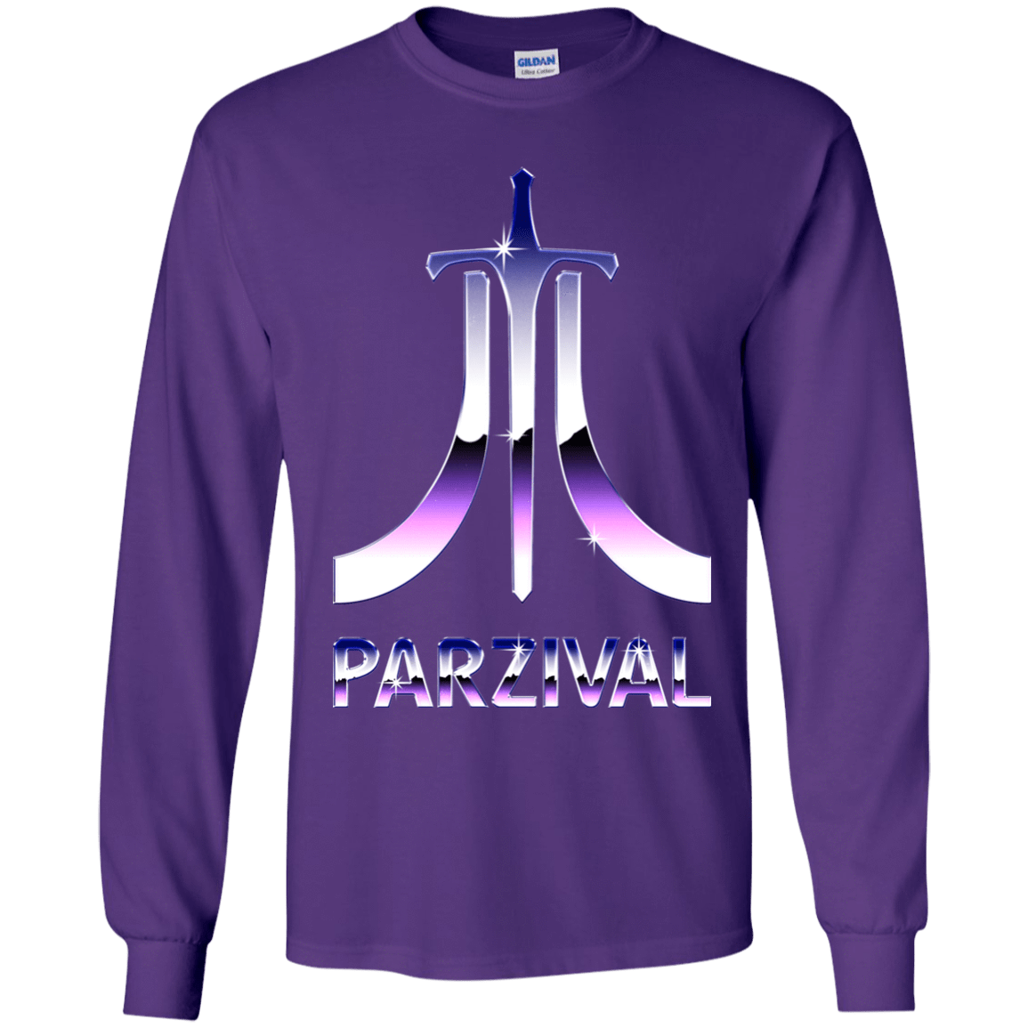 T-Shirts Purple / YS Parzival Retro Youth Long Sleeve T-Shirt
