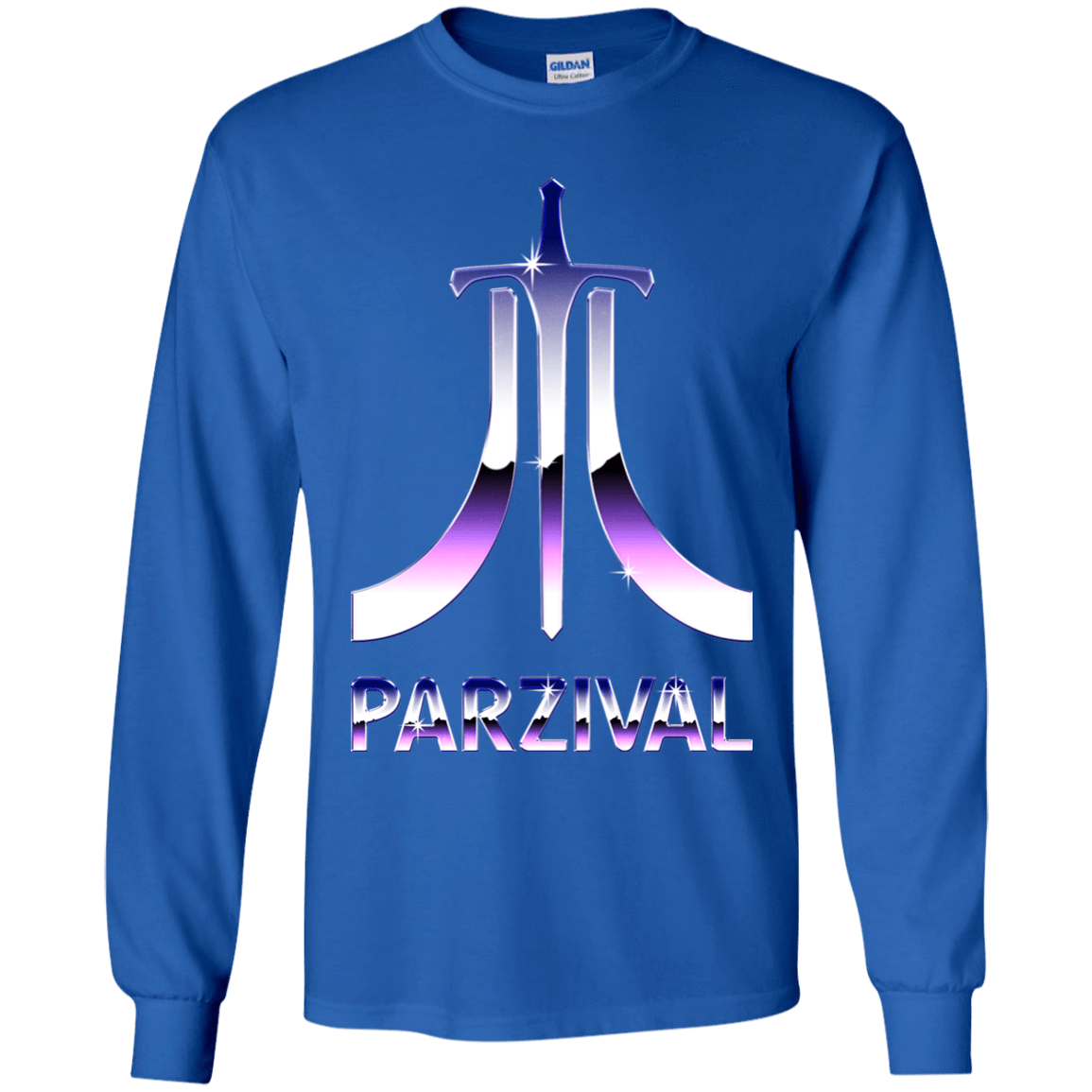 T-Shirts Royal / YS Parzival Retro Youth Long Sleeve T-Shirt