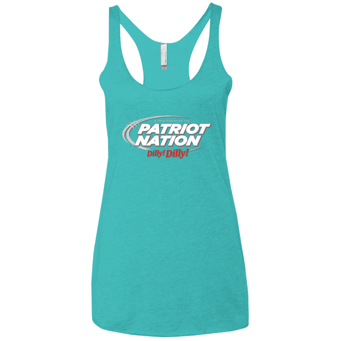 T-Shirts Tahiti Blue / X-Small Patriot Nation Dilly Dilly Women's Triblend Racerback Tank