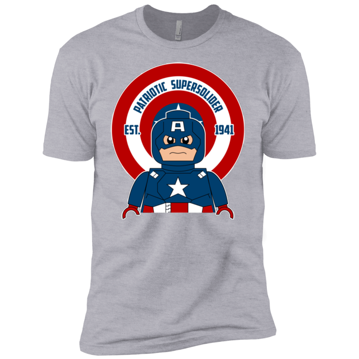 T-Shirts Heather Grey / YXS Patriotic Supersoldier Boys Premium T-Shirt