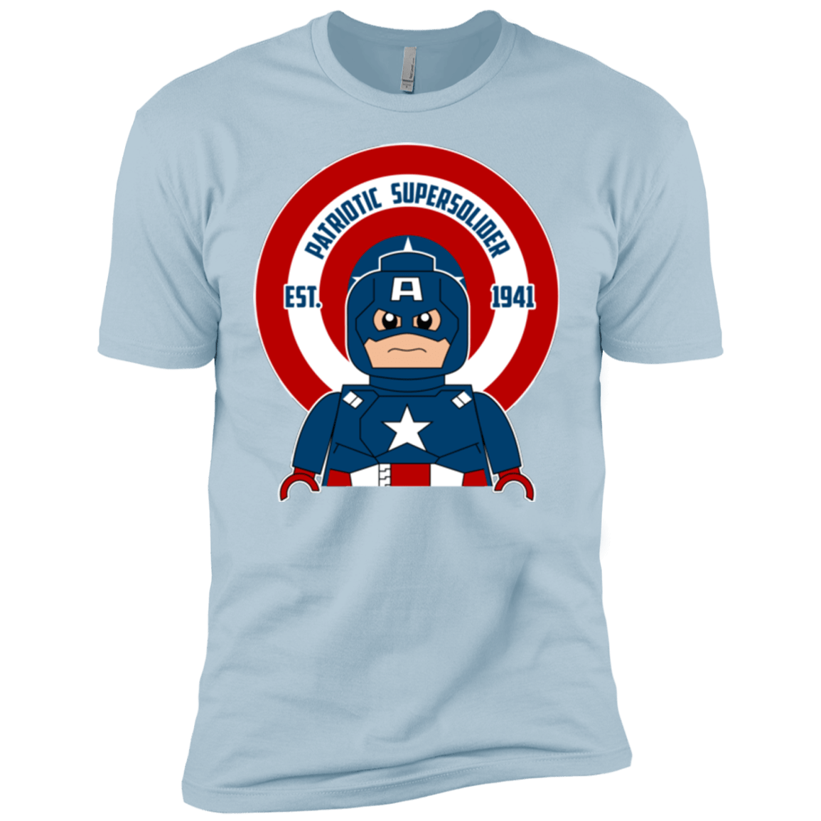 T-Shirts Light Blue / YXS Patriotic Supersoldier Boys Premium T-Shirt