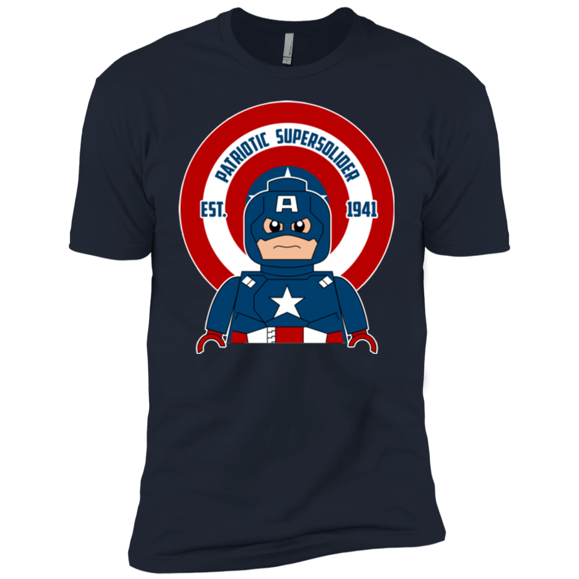 T-Shirts Midnight Navy / YXS Patriotic Supersoldier Boys Premium T-Shirt