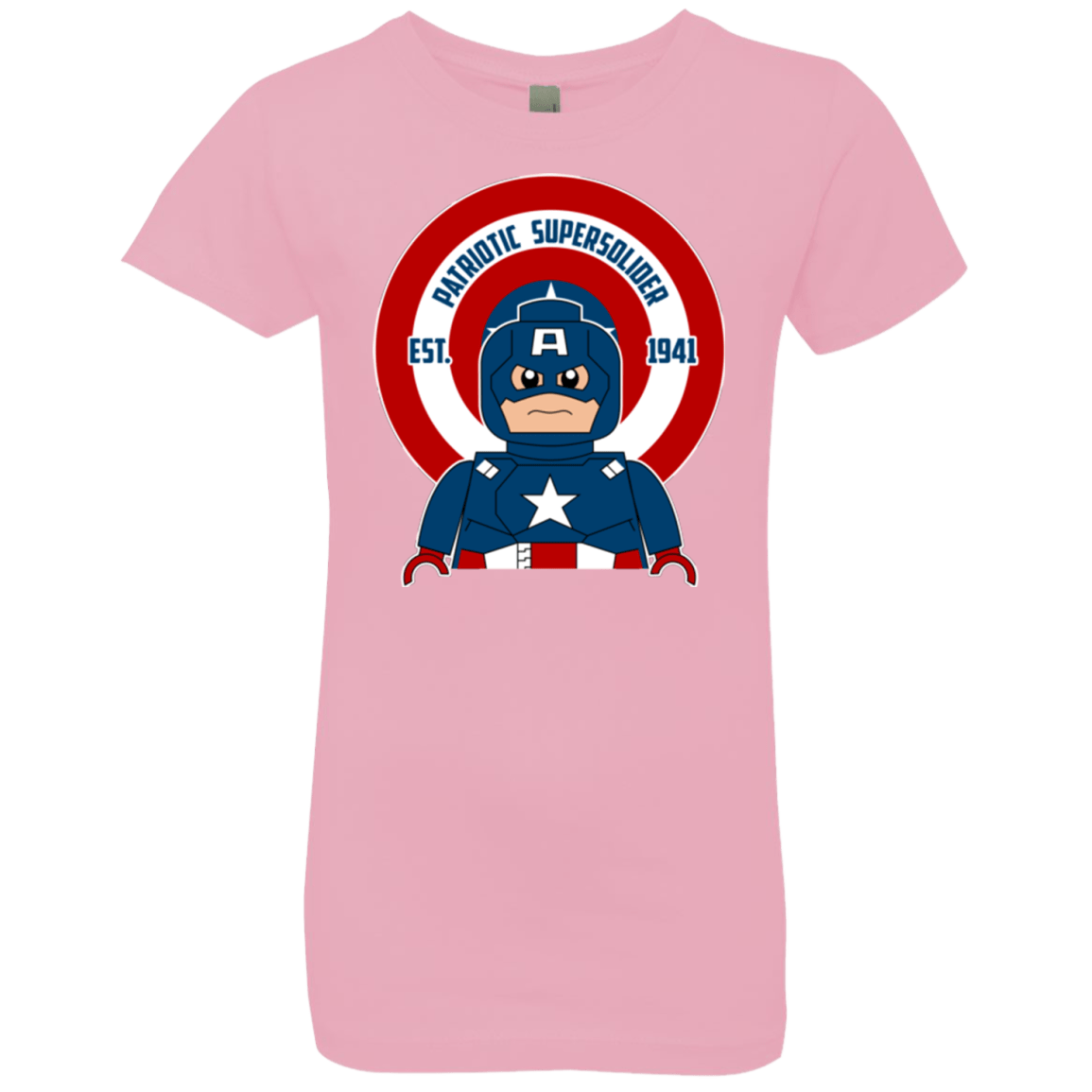 T-Shirts Light Pink / YXS Patriotic Supersoldier Girls Premium T-Shirt