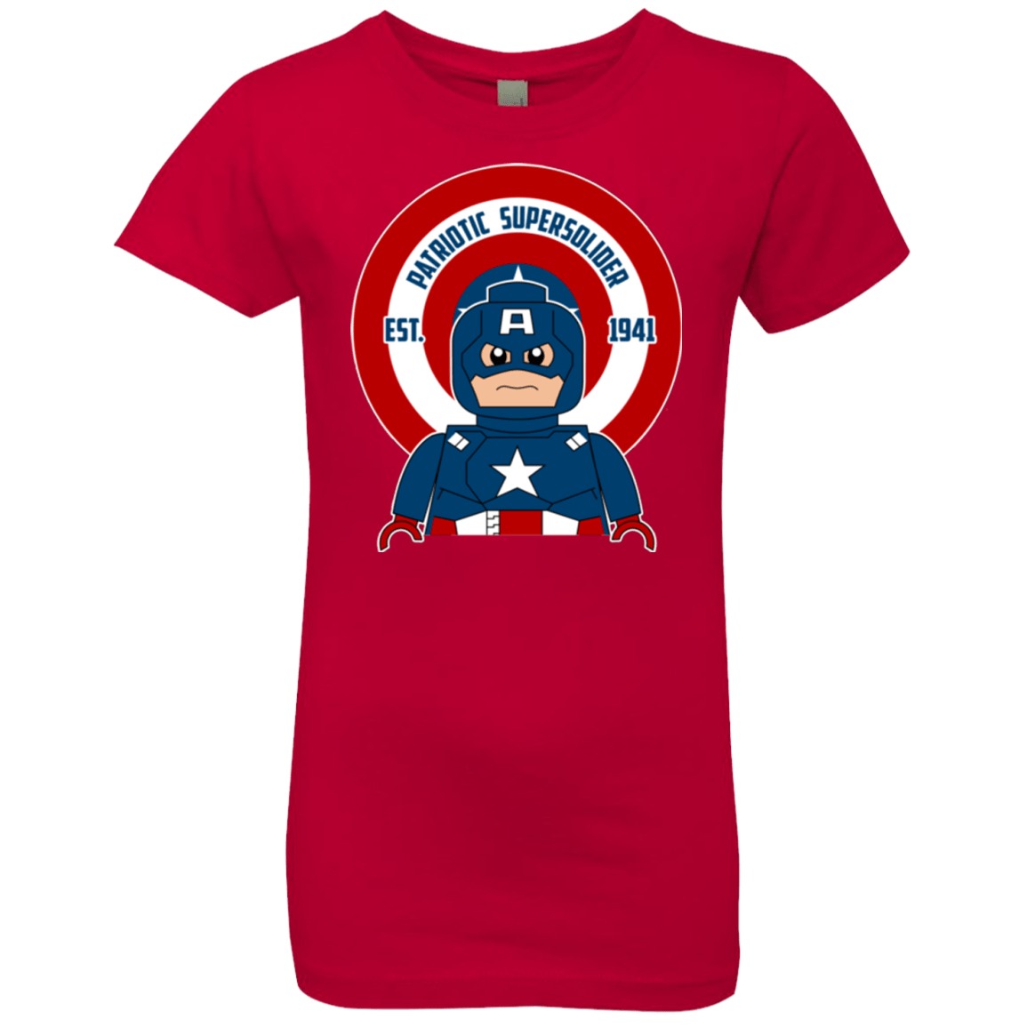 T-Shirts Red / YXS Patriotic Supersoldier Girls Premium T-Shirt