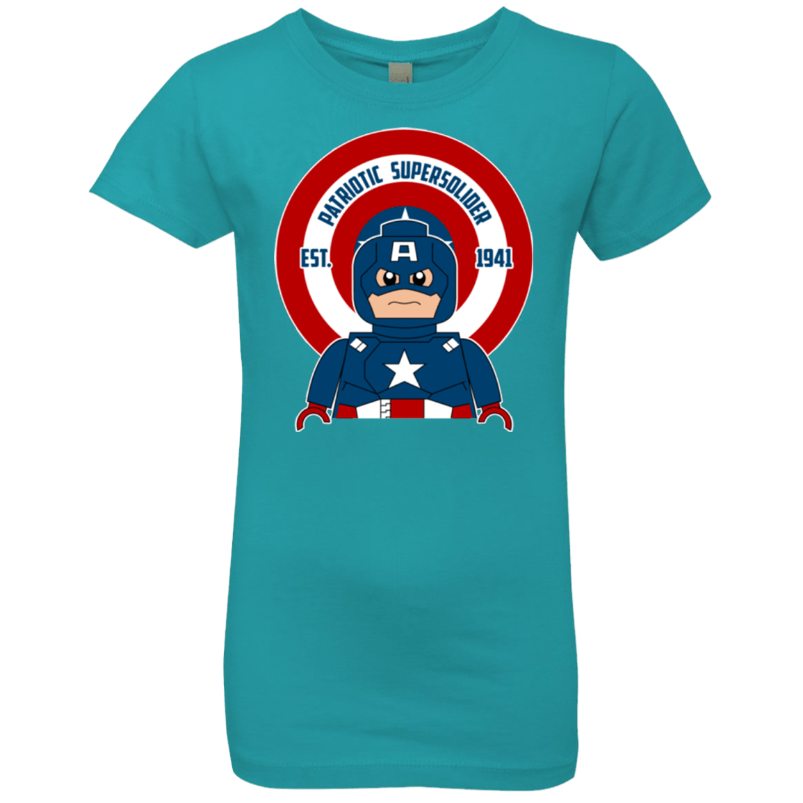 T-Shirts Tahiti Blue / YXS Patriotic Supersoldier Girls Premium T-Shirt