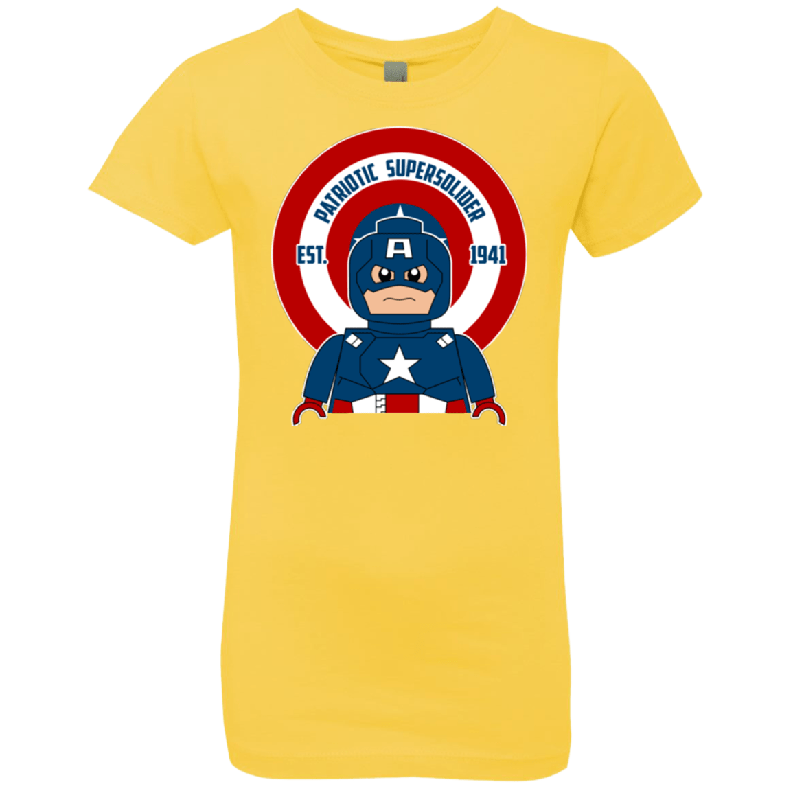 T-Shirts Vibrant Yellow / YXS Patriotic Supersoldier Girls Premium T-Shirt