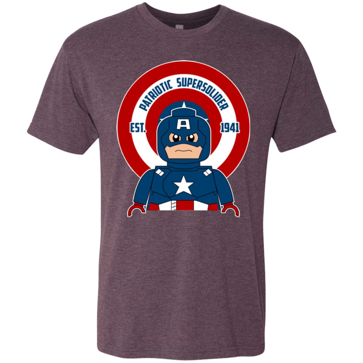 T-Shirts Vintage Purple / Small Patriotic Supersoldier Men's Triblend T-Shirt