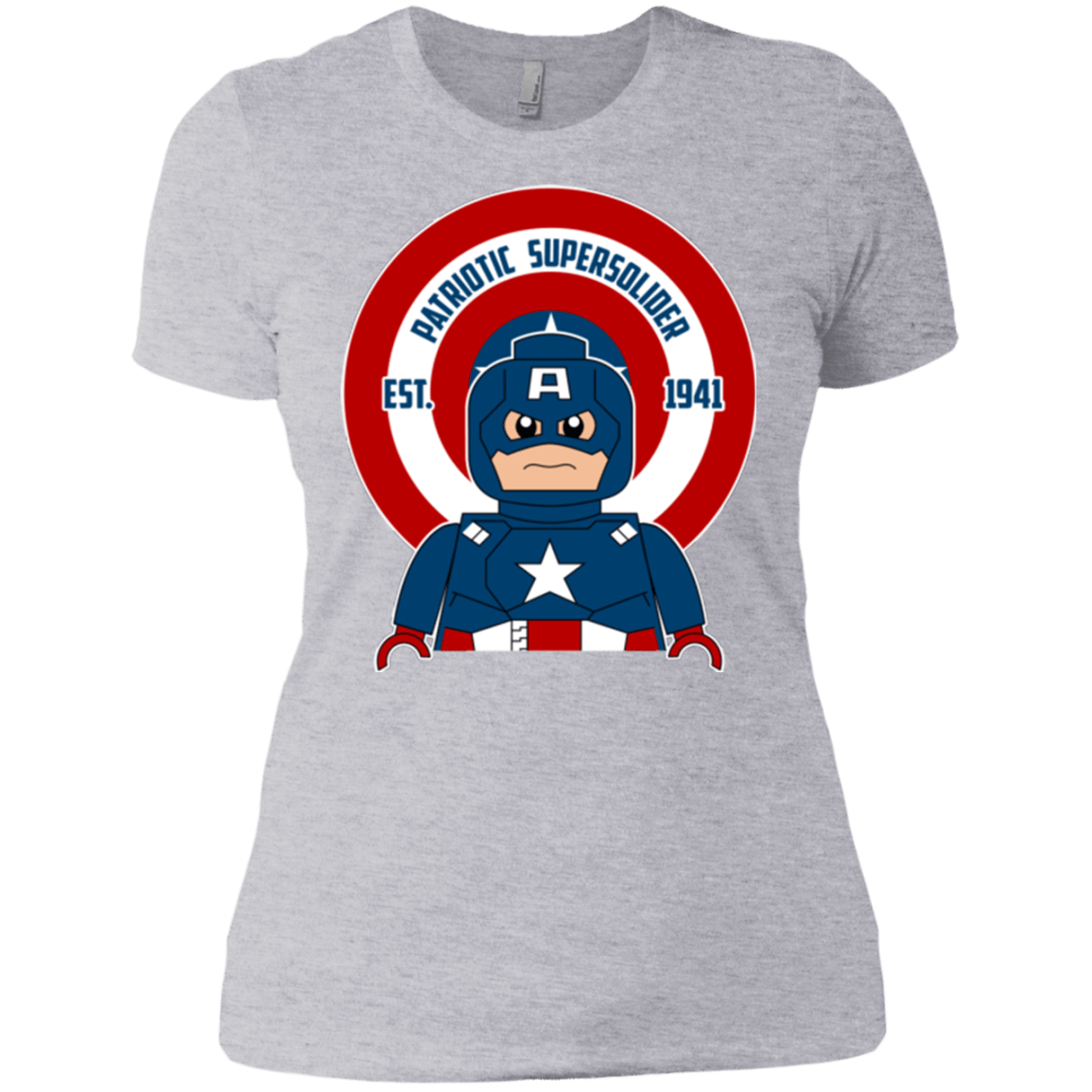 T-Shirts Heather Grey / X-Small Patriotic Supersoldier Women's Premium T-Shirt