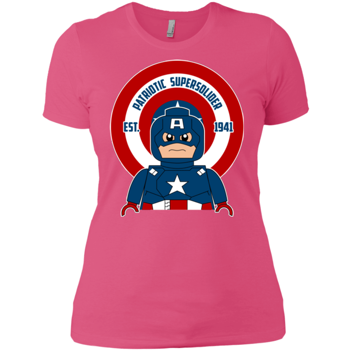 T-Shirts Hot Pink / X-Small Patriotic Supersoldier Women's Premium T-Shirt