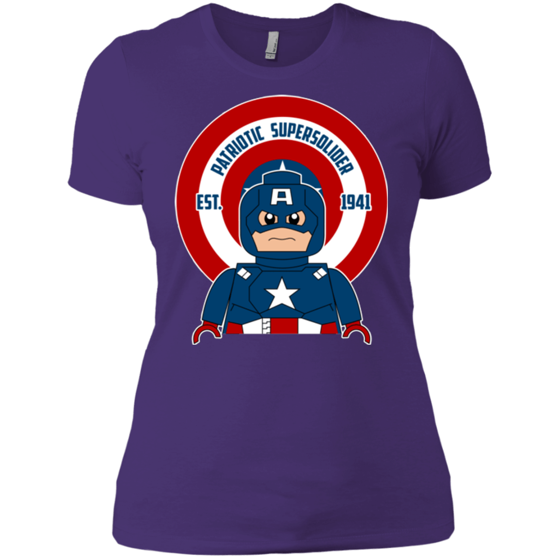 T-Shirts Purple / X-Small Patriotic Supersoldier Women's Premium T-Shirt