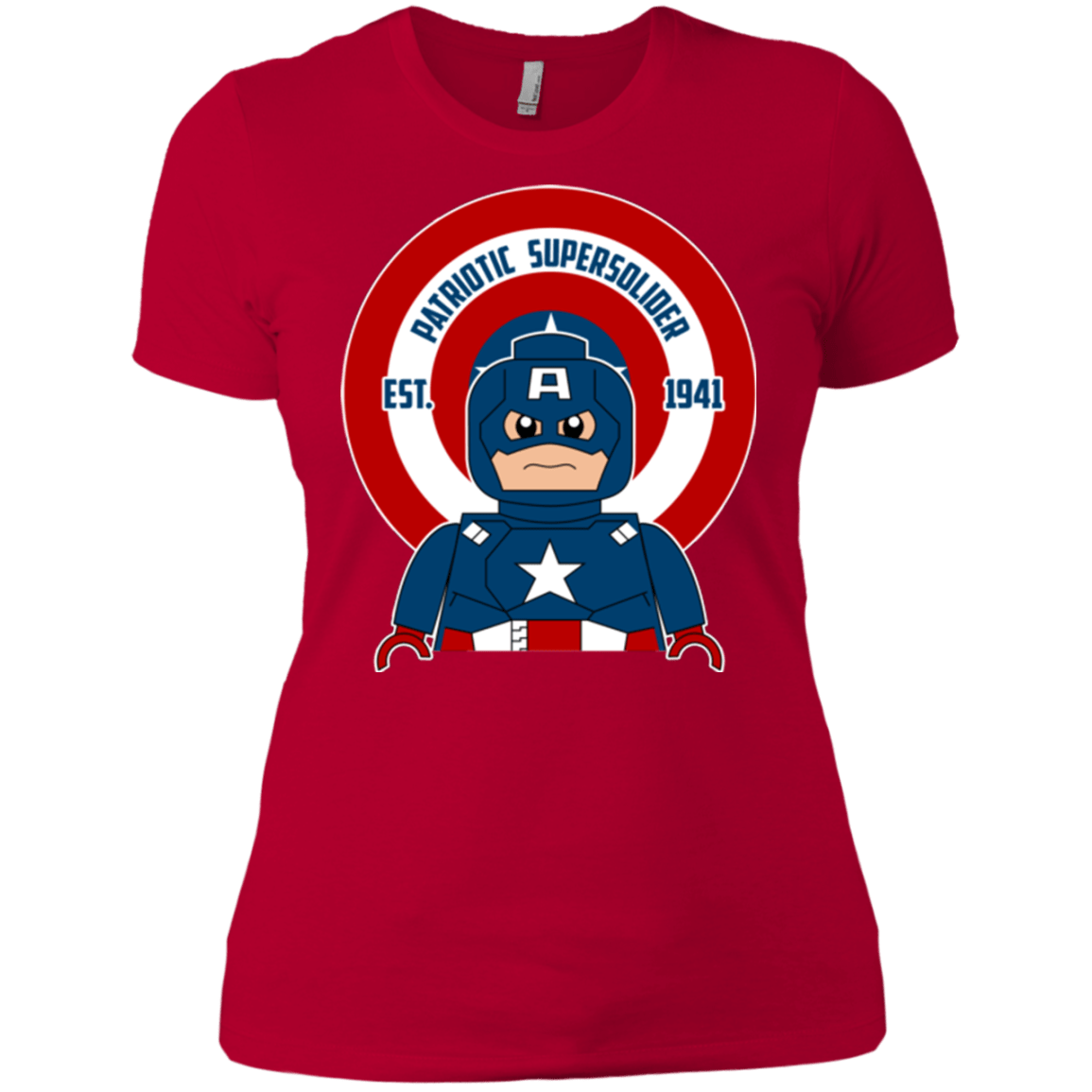 T-Shirts Red / X-Small Patriotic Supersoldier Women's Premium T-Shirt