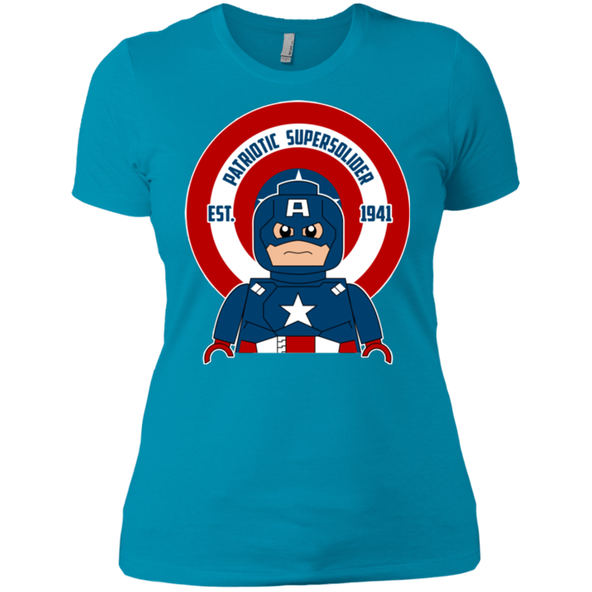 T-Shirts Turquoise / X-Small Patriotic Supersoldier Women's Premium T-Shirt
