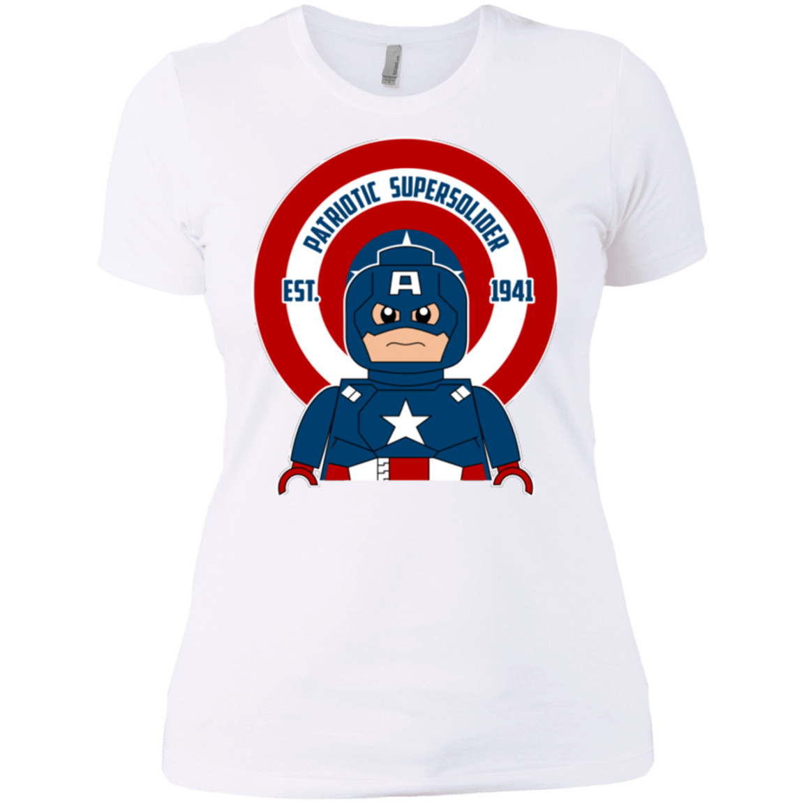 T-Shirts White / X-Small Patriotic Supersoldier Women's Premium T-Shirt
