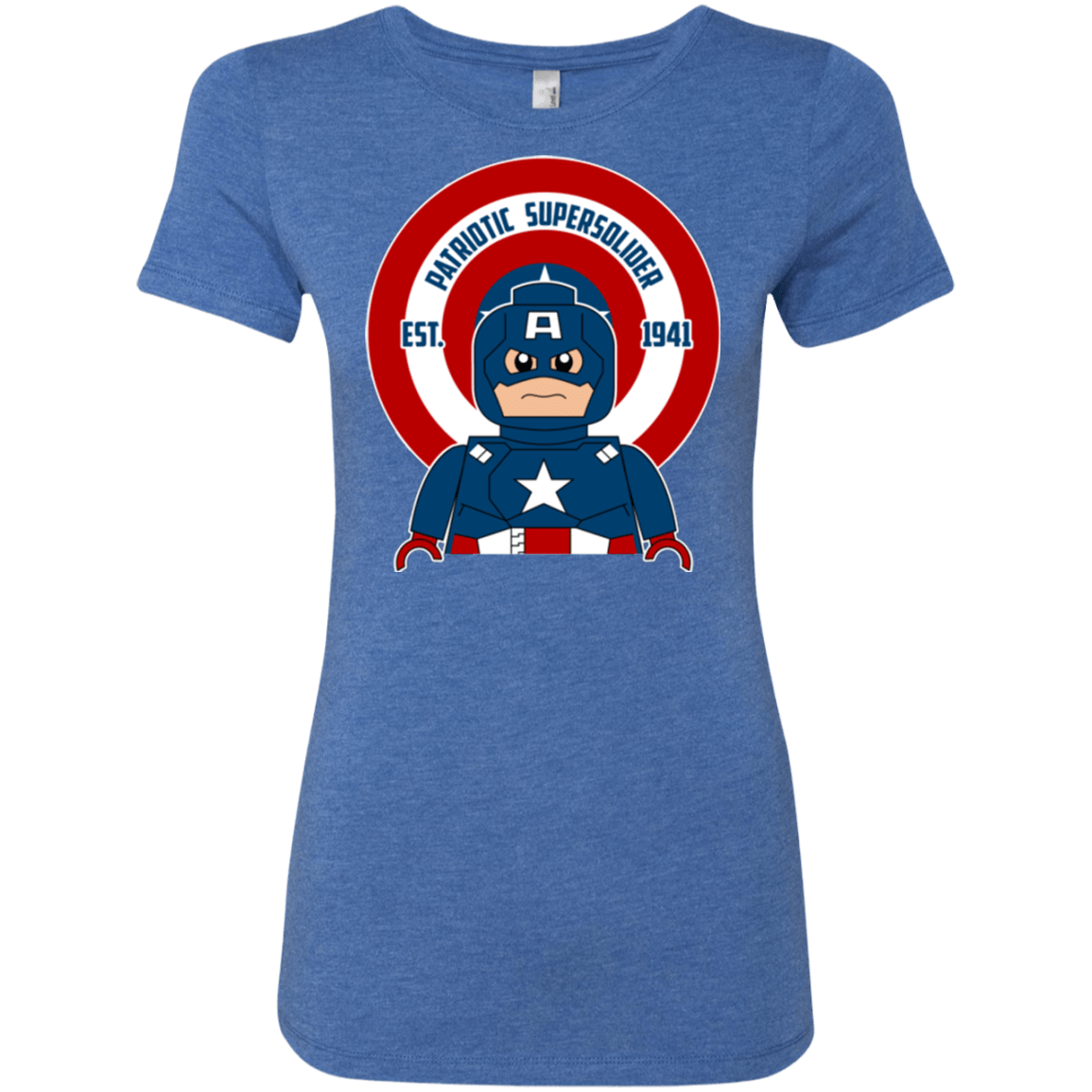 T-Shirts Vintage Royal / Small Patriotic Supersoldier Women's Triblend T-Shirt