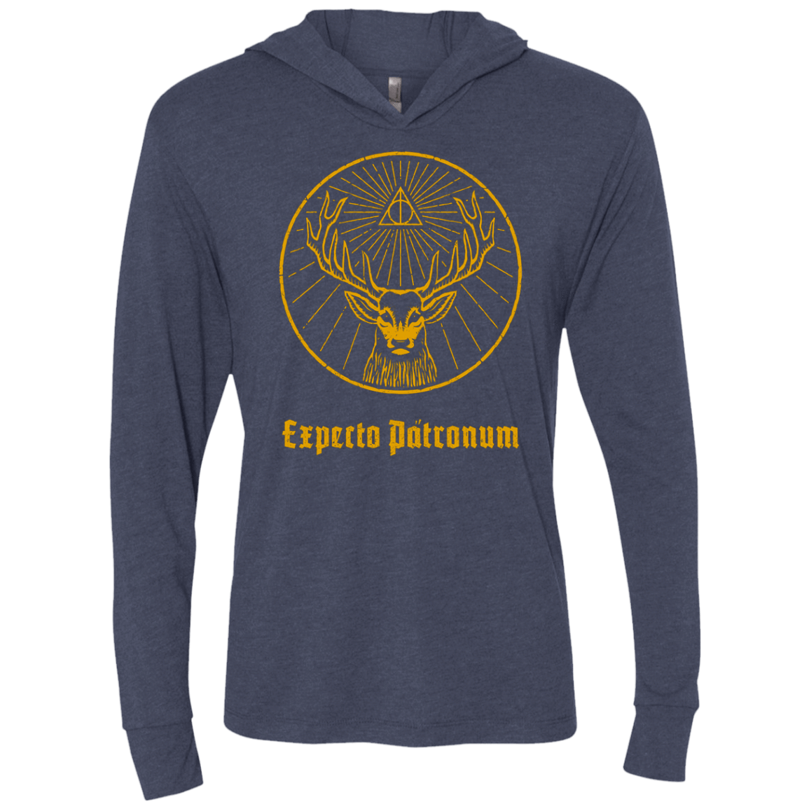 T-Shirts Vintage Navy / X-Small Patronumeister House Triblend Long Sleeve Hoodie Tee