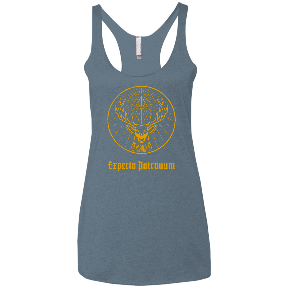 T-Shirts Indigo / X-Small Patronumeister House Women's Triblend Racerback Tank