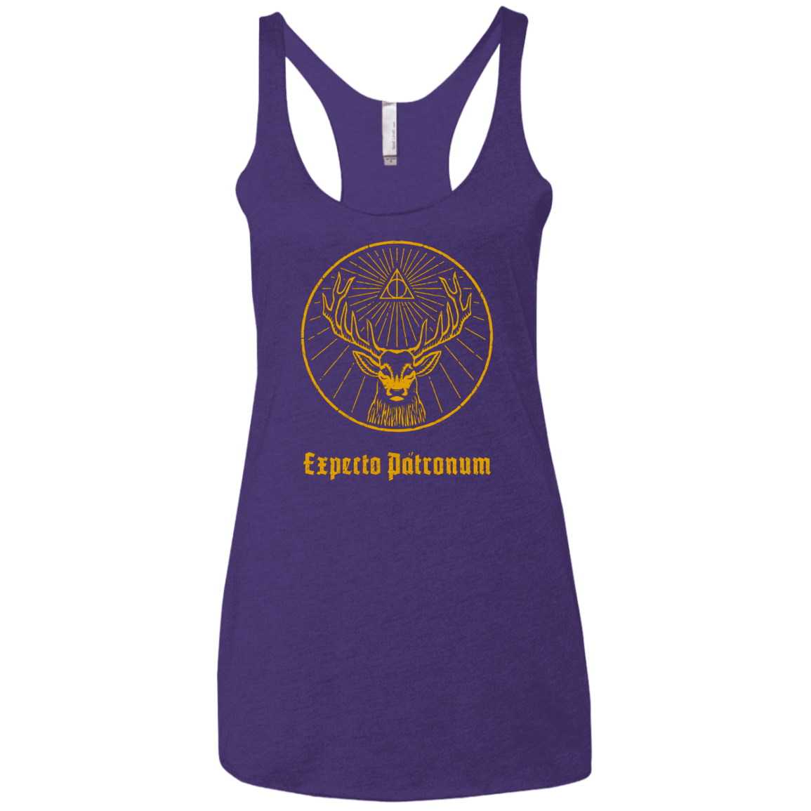 T-Shirts Purple Rush / X-Small Patronumeister House Women's Triblend Racerback Tank