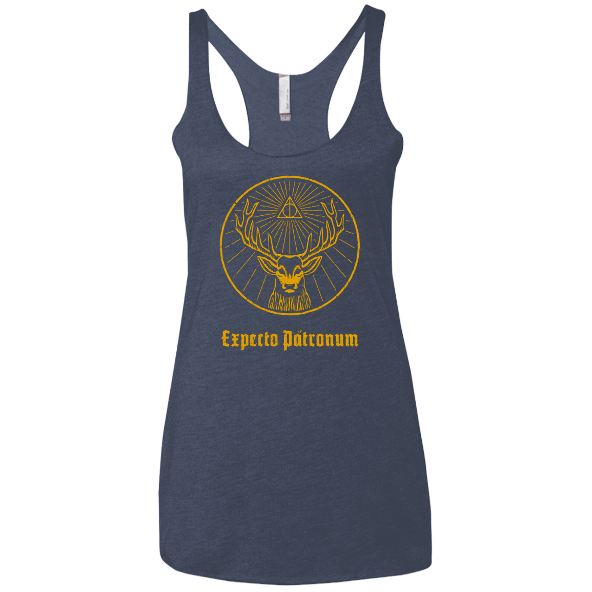 T-Shirts Vintage Navy / X-Small Patronumeister House Women's Triblend Racerback Tank