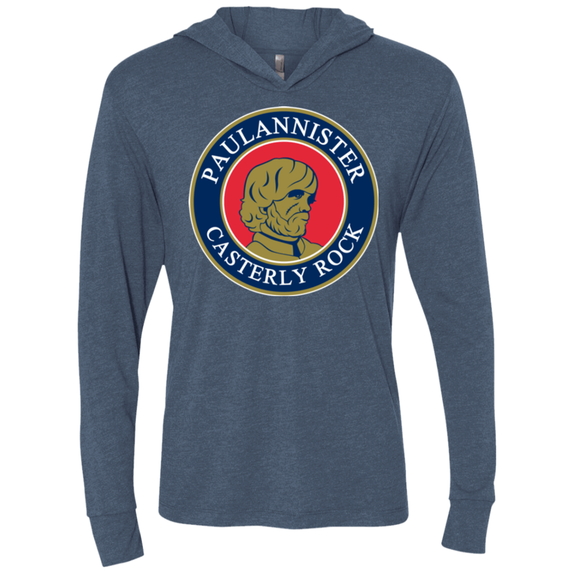 T-Shirts Indigo / X-Small Paulannister Triblend Long Sleeve Hoodie Tee