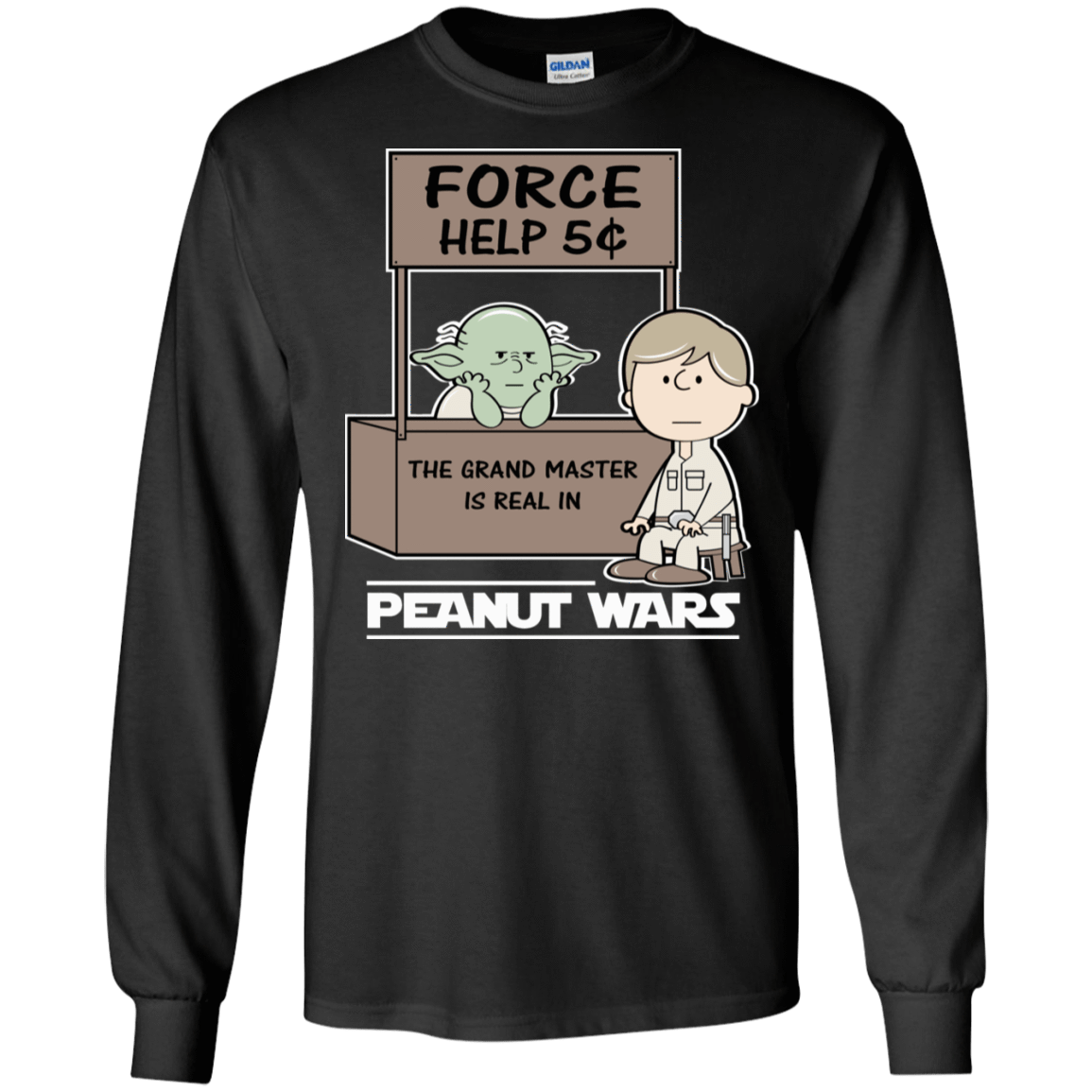 T-Shirts Black / S Peanut Wars 2 Men's Long Sleeve T-Shirt