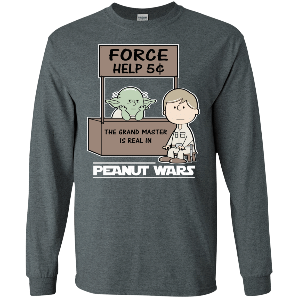 T-Shirts Dark Heather / S Peanut Wars 2 Men's Long Sleeve T-Shirt