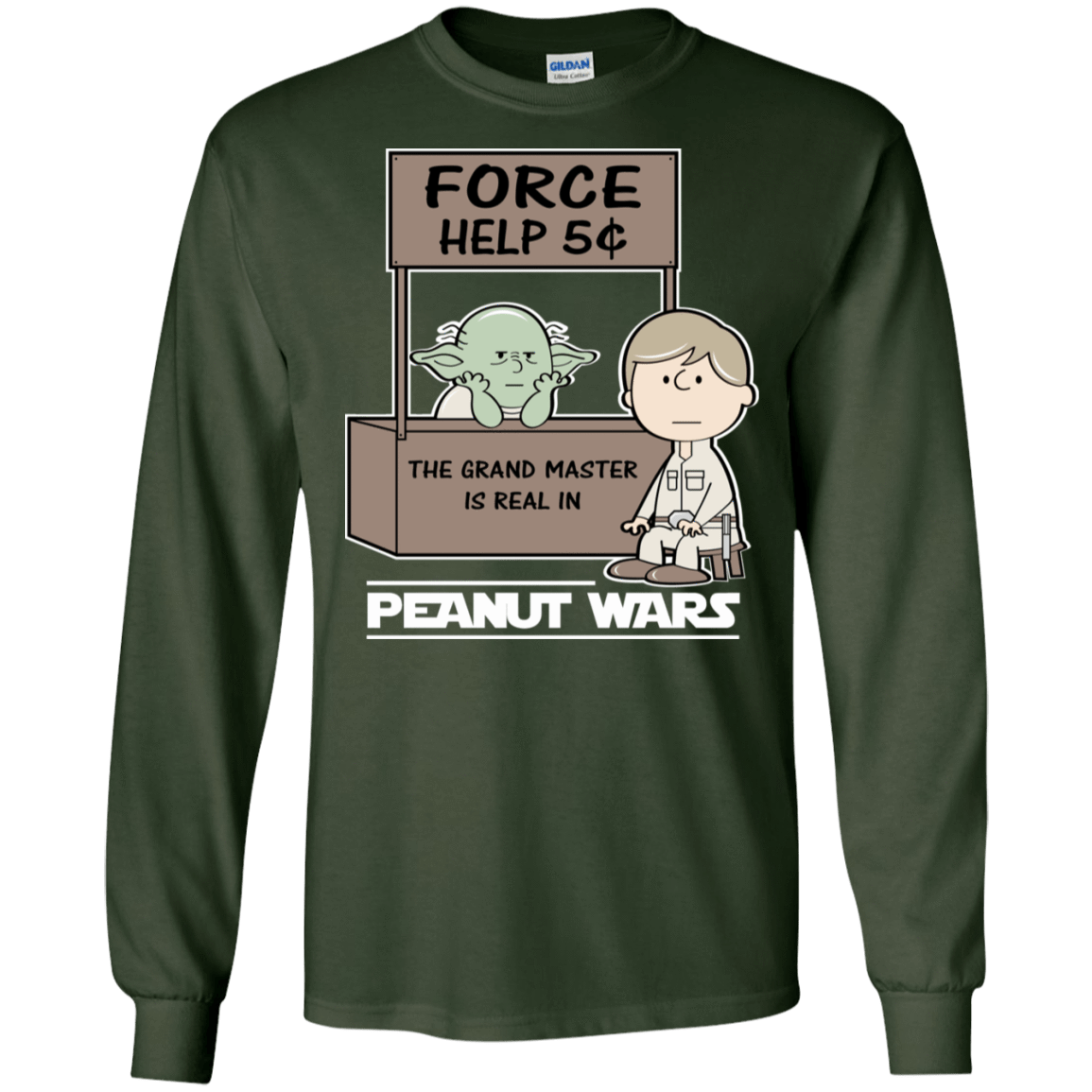 T-Shirts Forest Green / S Peanut Wars 2 Men's Long Sleeve T-Shirt