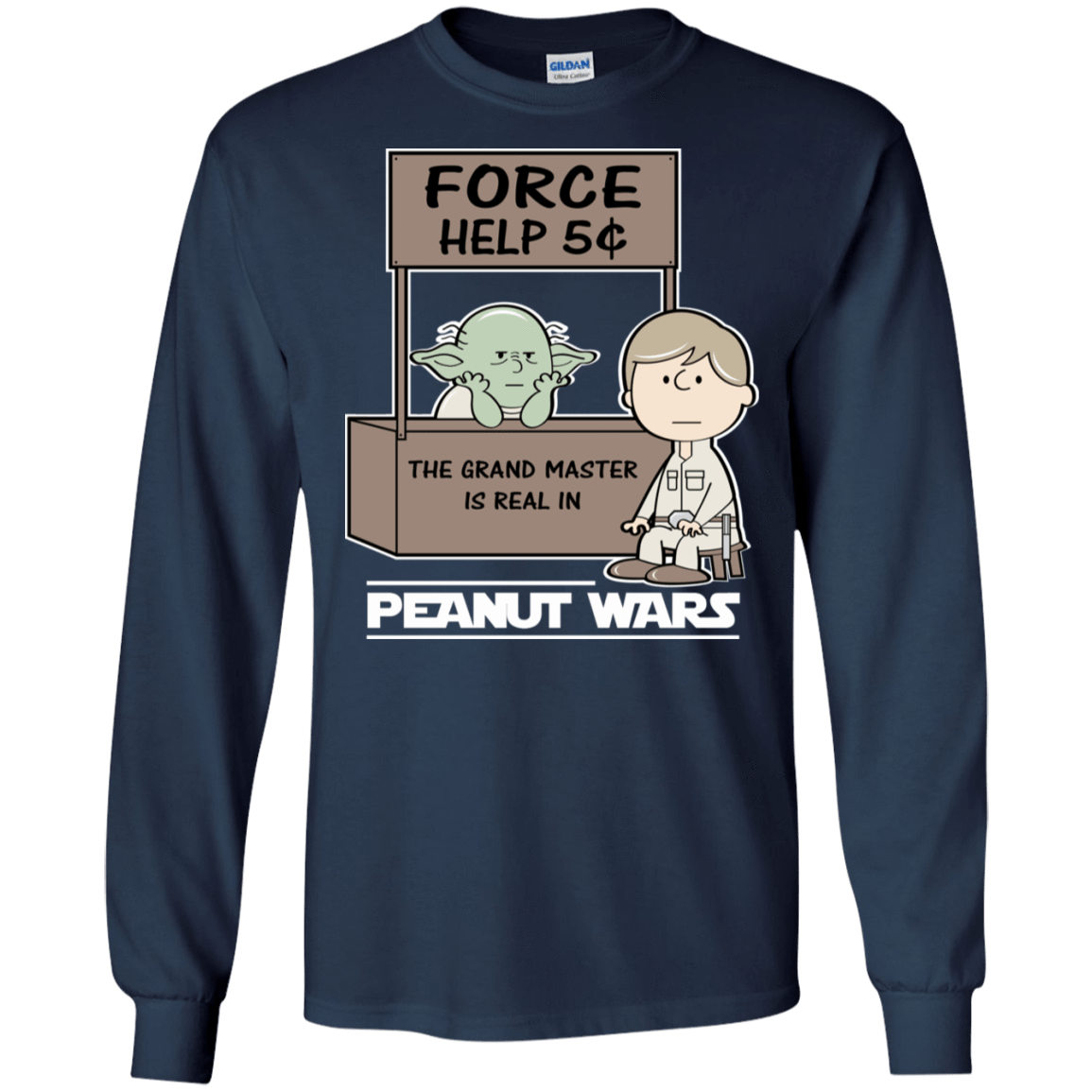 T-Shirts Navy / S Peanut Wars 2 Men's Long Sleeve T-Shirt
