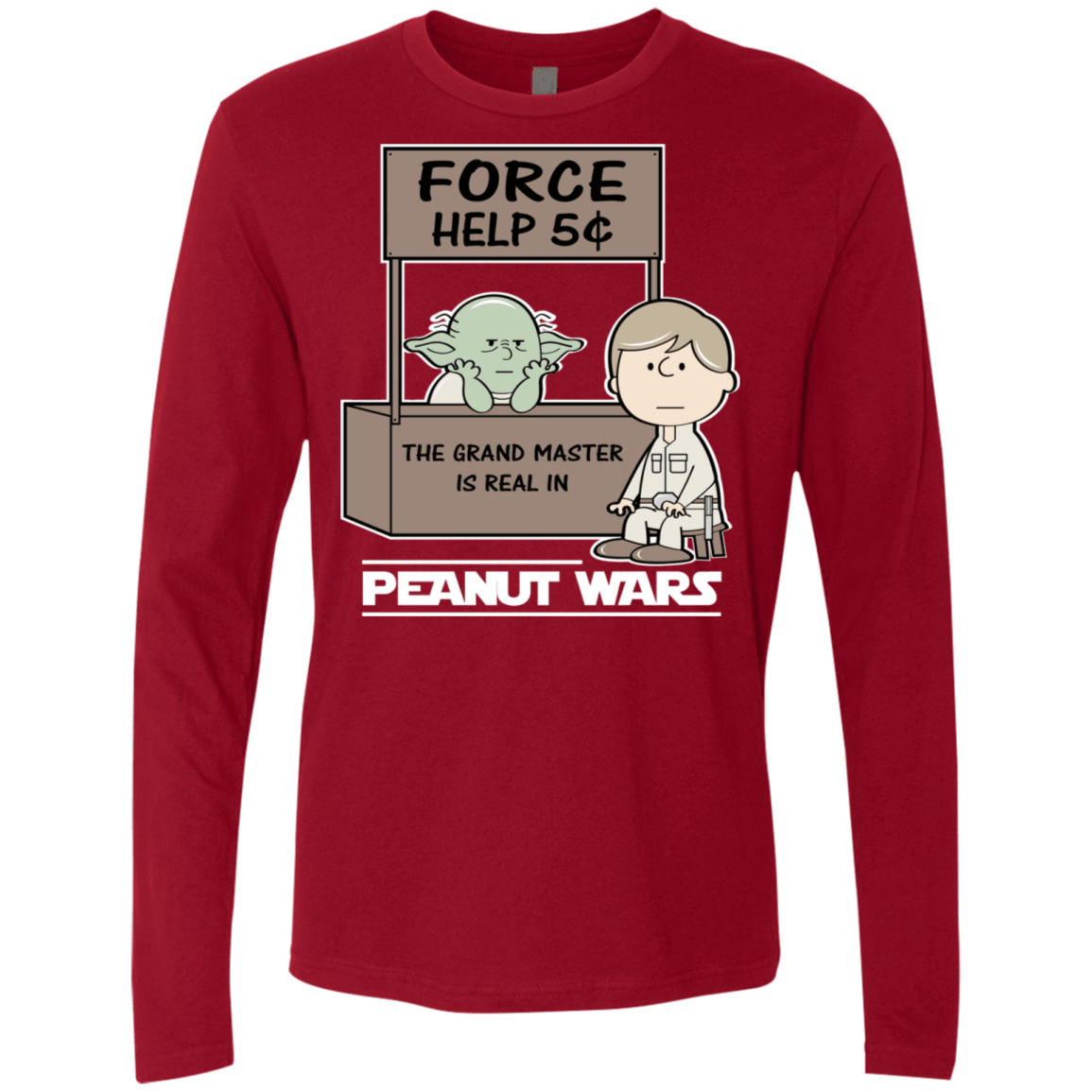 T-Shirts Cardinal / S Peanut Wars 2 Men's Premium Long Sleeve