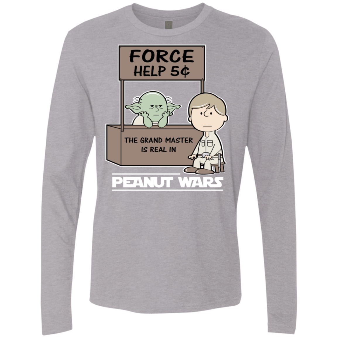 T-Shirts Heather Grey / S Peanut Wars 2 Men's Premium Long Sleeve